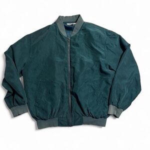Men's Stylish Dark Green Bomber Jacket
